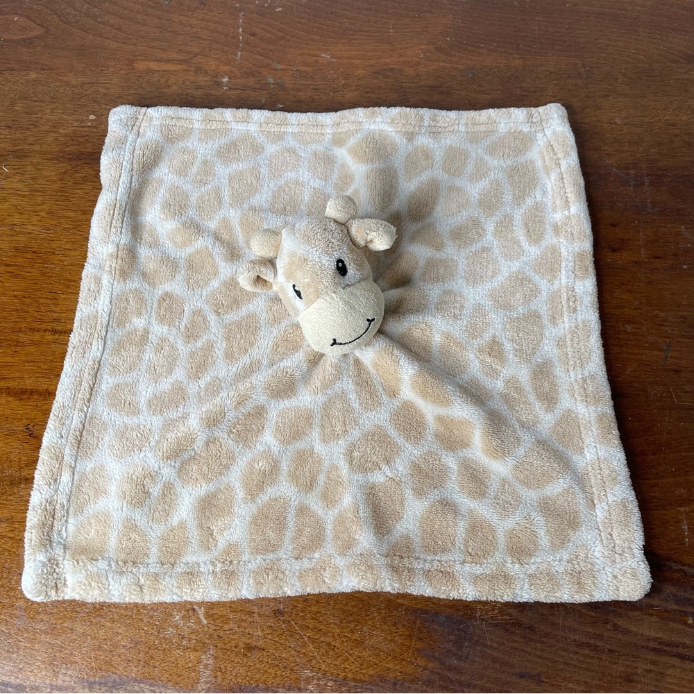 Lovey Carters Security Blanket Plush Giraffe Pacifier Brown Gray Tan No Tag